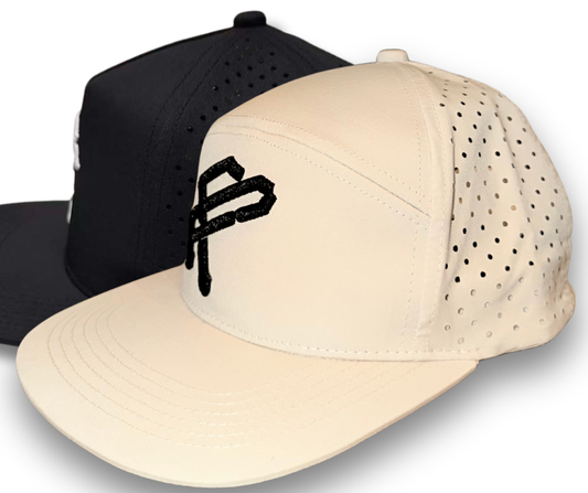 PF 6 panel Snapback Cap – Bone