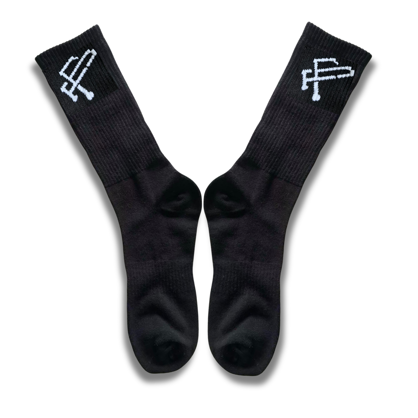 PF Logo Crew Socks – Black