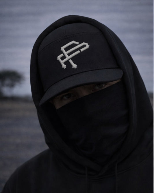 PF 6 panel Snapback Cap – Bone